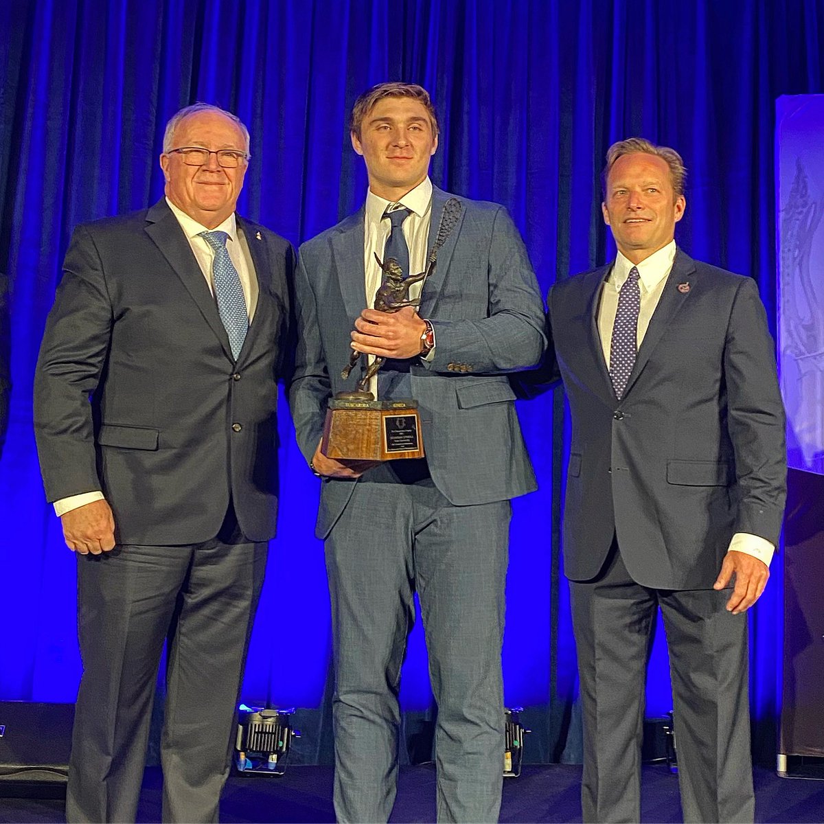 Congrats 2023 Tewaaraton Award winner Brennan O'Neil. The 2023 ACC Offensive Player of the Year led the Devils to the NCAA Final with 95 points, good for 1st in DI. O’Neil was the USILA Enners Award winner after placing 2nd nationally with 5.28 points per game.