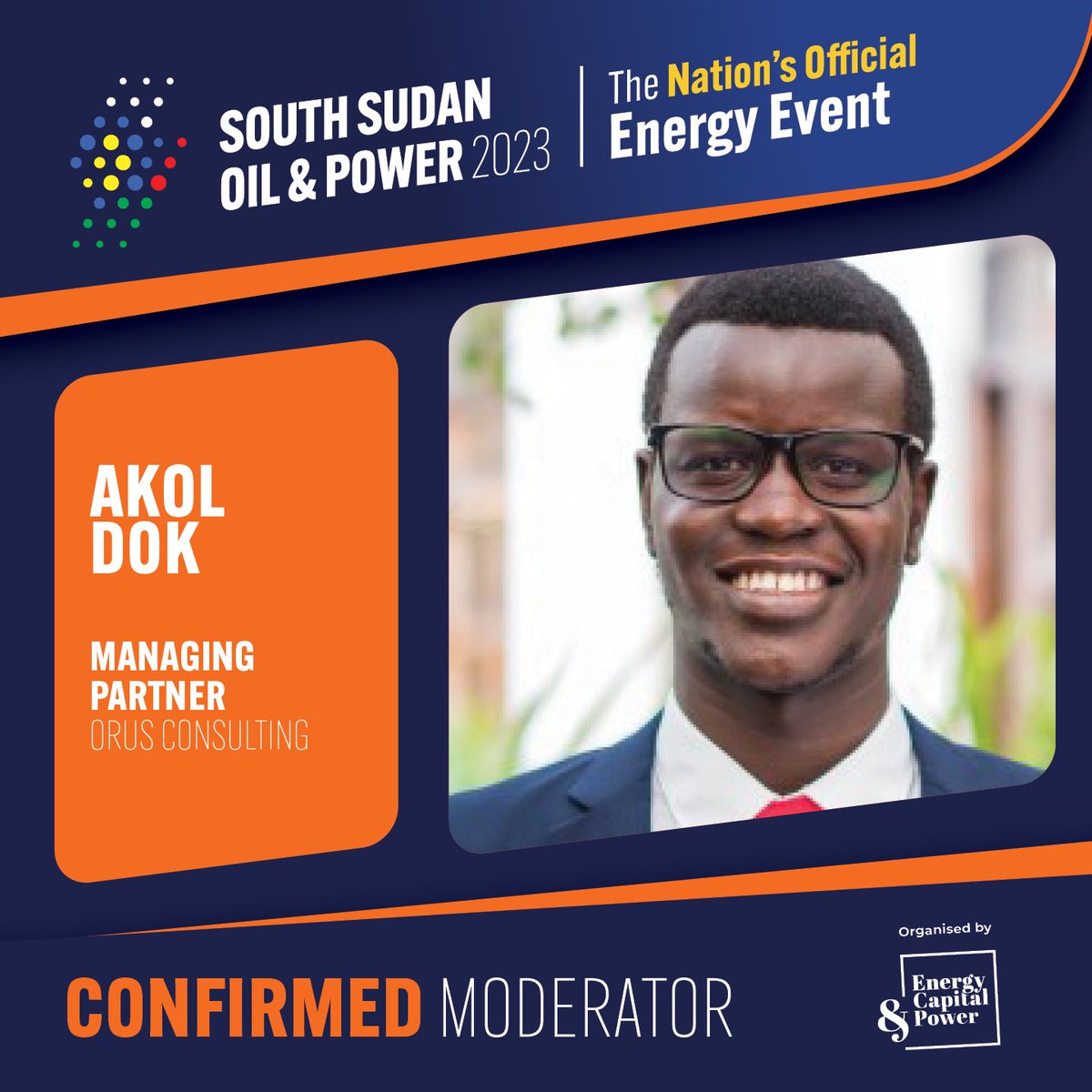 Thank you @EnergyCapPower for selecting me as a moderator in the upcoming South Sudan Oil and Power 2023. #SSOP23 #SSOT #SouthSudan #AfricanEnergy