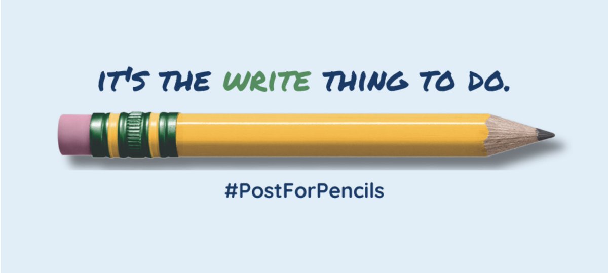 ✏️Join the #PostforPencils campaign by Kids In Need Foundation to make an impact! Every tweet or retweet with #PostforPencils gets pencils donated by @DixonTiconderoga to under-resourced schools. R/T this post & let's set the record! 📚🍎 #GiveBack