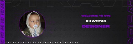 STGclanpage's tweet photo. Welcome @vKwstxs to STG as a Designer 💜Who’s Next to Join👀 https://t.co/4A5xaQUxYq
