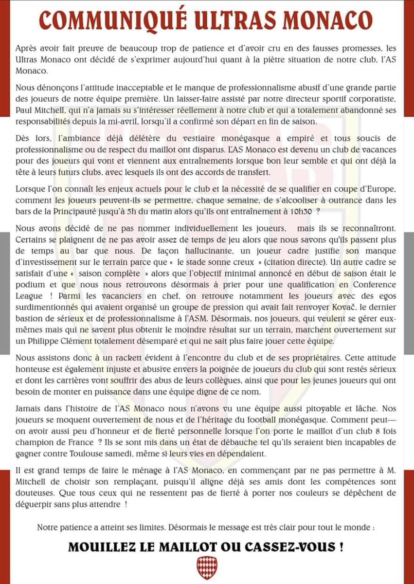 nailiswan's tweet photo. @le_Parisien les supporters Monégasques au bord de la crise de nerfs https://t.co/89AwI9v4lx
