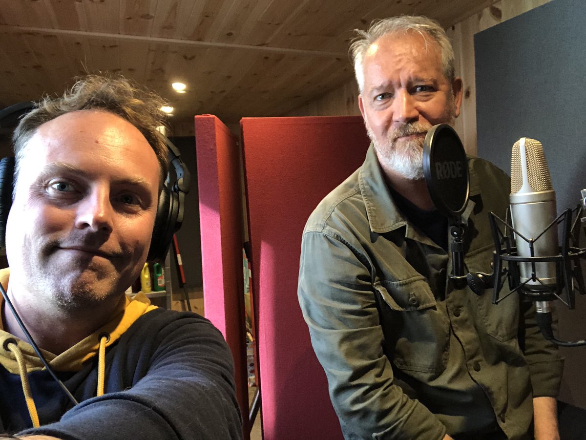 Alf &amp; Fred moving some furniture in a stately home near you soon! 
A fun voiceover session with <a href="/TimLarkfield/">Tim Larkfield</a> #voiceacting #voiceover #actorslife