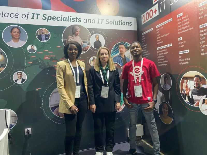 @02InnovationsLab humbly represented by @tasiukwaplong had the honors of meeting representatives of its partner Talent Nations at #GITEXAfrica  #GITEXAFRICA2023 #Morocco