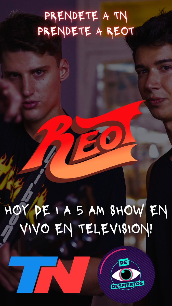 Hoy show en vivo en television!!!
#redespiertos #tn  #musica #tv #tn30años