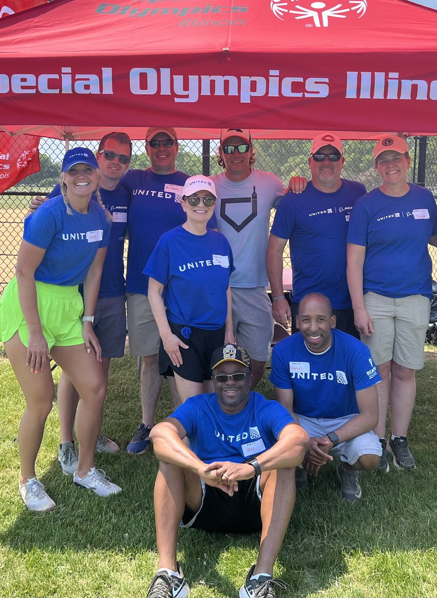 Starting the summer off right with my @united Charter family and @specialolympics today. Always a great time supporting the students! 🥎 #beingunited