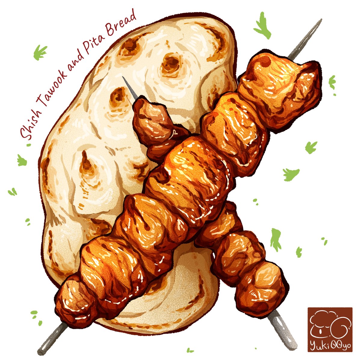 05.29 Shish Taouk &
pita bread 🍗

=================
#foodart #foodillustration
#foodartist #foodillustrator
#illustration
#foodieart #絵 #イラスト好き
#食べ物イラスト
#イラスト好きな人と繋がりたい
#香港插畫 #美食插畫 #食物繪畫
#食物繪 #ShishTouk #pitabread
#シシカバブ #kebab