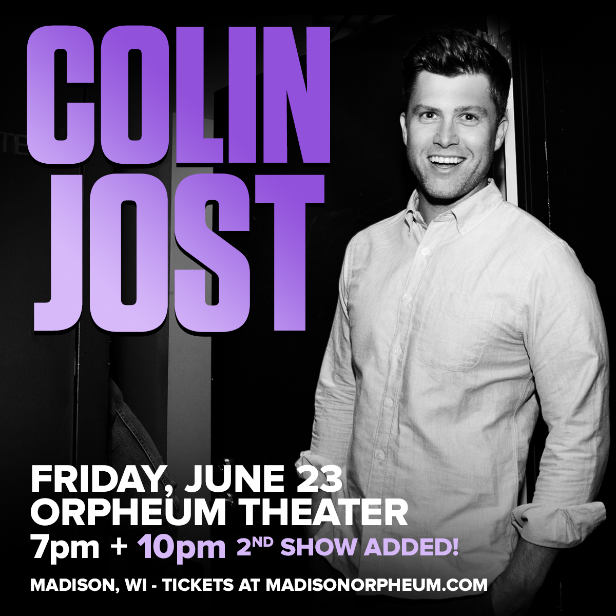 Wanna see Colin Jost at the Orpheum? Your chance to score tickets is waiting for you here: https://t.co/wdHYLH5sSO https://t.co/eprtkFNGBo