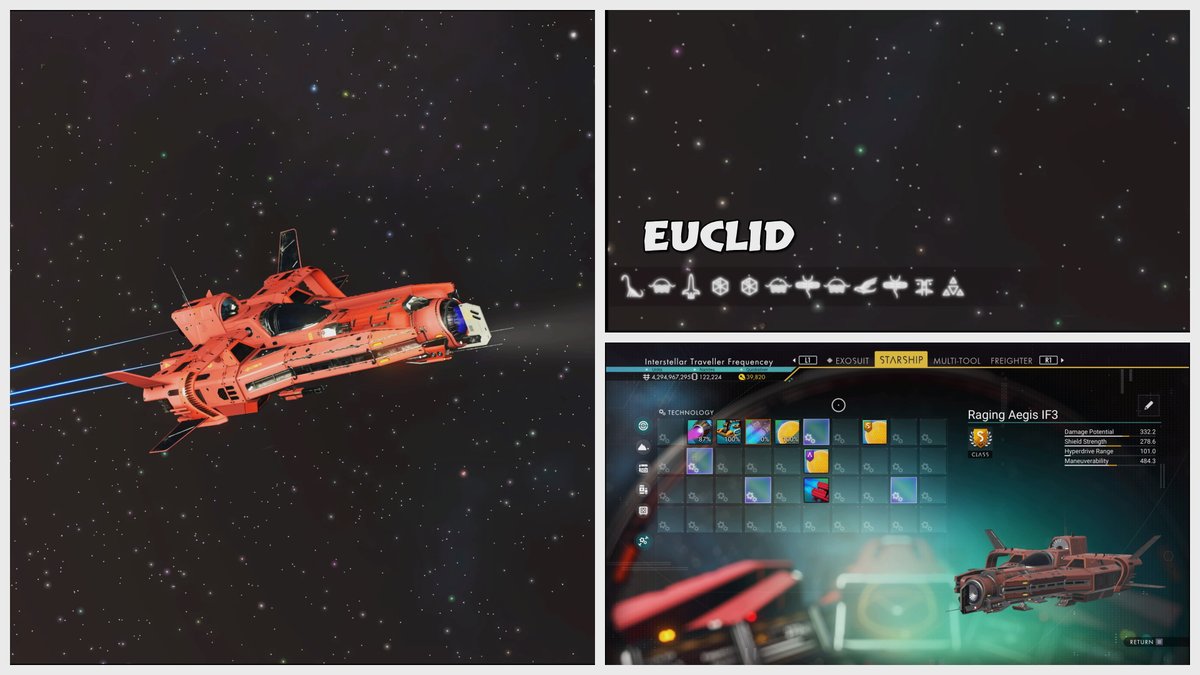 Frequencey71's tweet image. Heavy Barrelnose, Euclid #NMSInterceptor #NoMansSky #NoMansSkyShip #NMSPhotography #ShareFactoryStudio #PS5Share