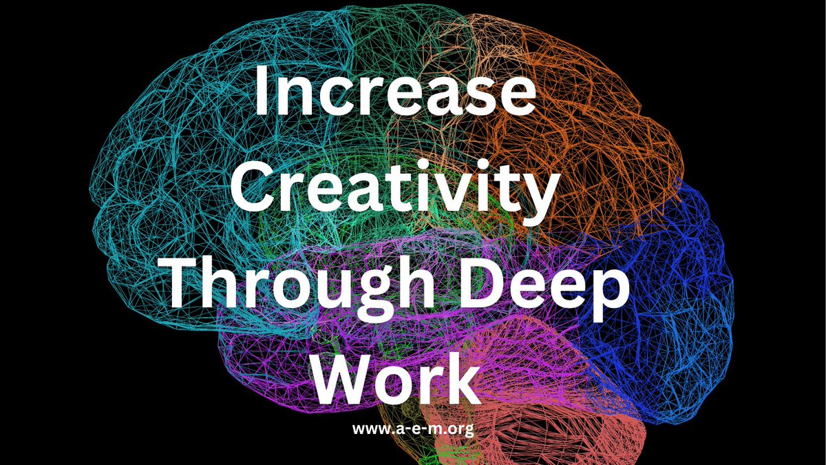 To compete in the world of A.I., & to thrive as a creative you need to know how to increase creativity through deep work. 👉Watch the video: a-e-m.org/increase-creat…
#creativity #artandfaith #christiancreative