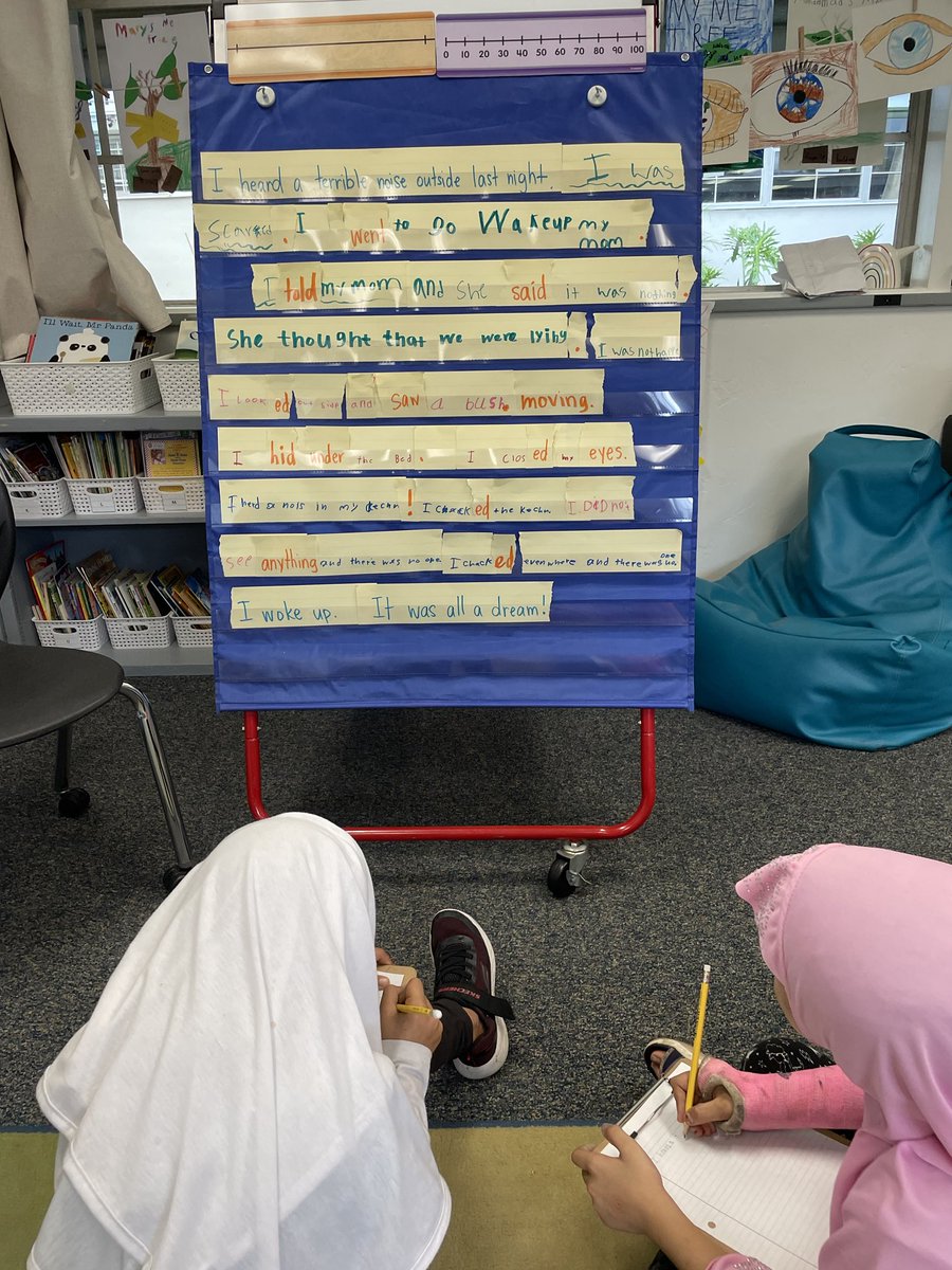 Shout out to my 3rd grade teaching buddy, Nikki Botts, for doing an amazing job with writing a cooperative paragraph with her ELD students. Lucky to have such a great GLAD role model.

#StudentEngagement #GladStrategies ⁦<a href="/NarancaMustangs/">Naranca Elementary School</a>⁩ ⁦<a href="/CajonValleyUSD/">CajonValleyUSD</a>⁩