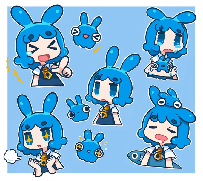 3Dのどまそちゃんに合わせて絵文字のキャラクター性を作ってたんだけど、イラストの方はかなり表情豊かだった。あほの子っぽさが...