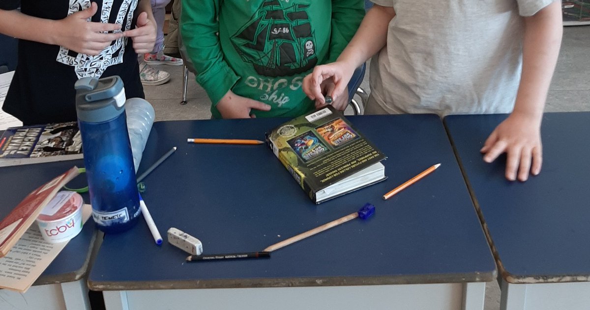 MrMsClass43's tweet photo. Investigating gravity, we made marble runs using our school supplies to see how long we could keep a marble in motion. https://t.co/RFNG5M4Afx