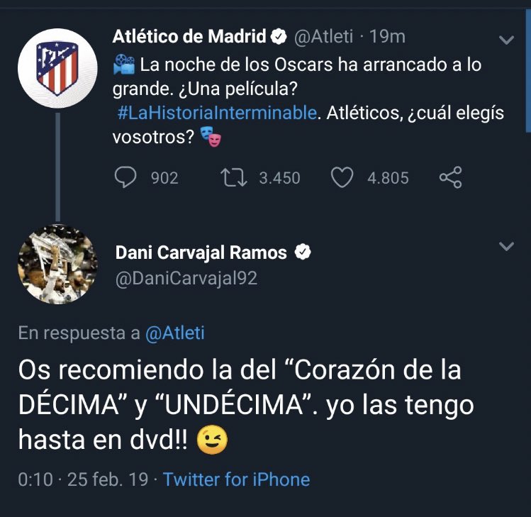 El bofetón más grande de esta red social lo dio en su día Don Daniel Carvajal Ramos