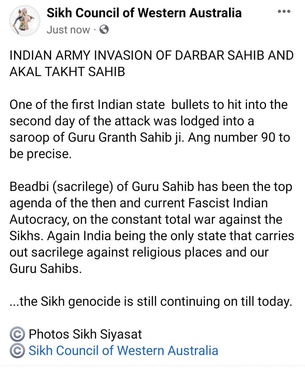 Sikh Council of Western Australia tweet media