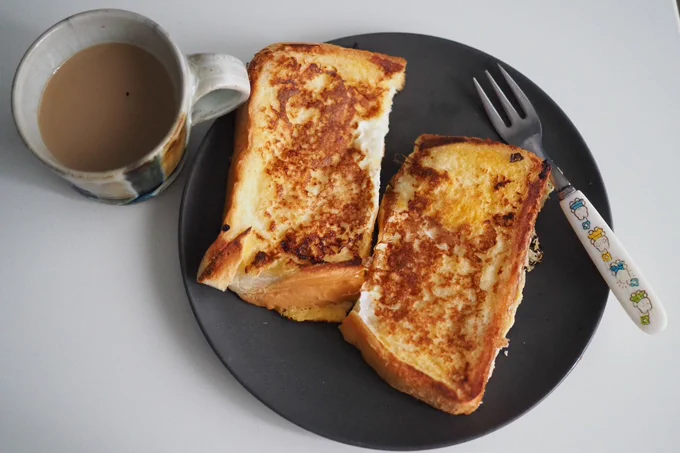ちょい焦げフレンチトースト朝食