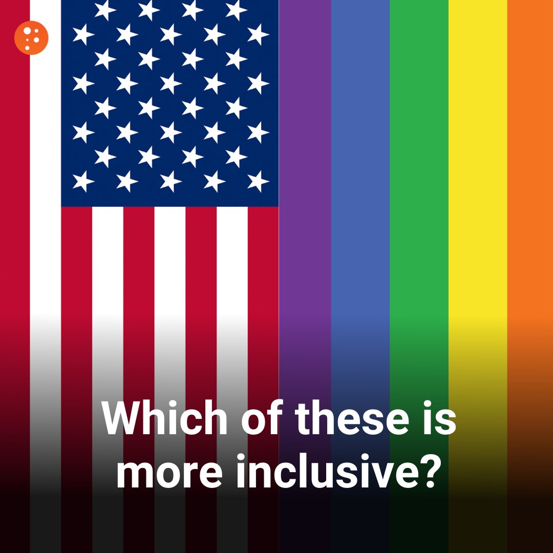 Which flag is more inclusive?