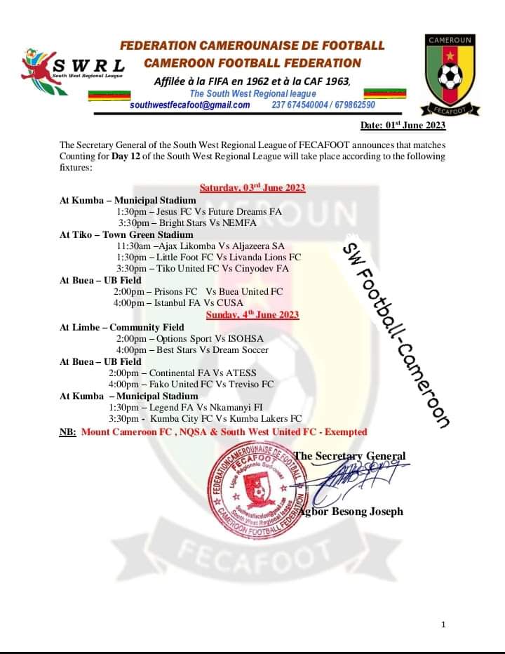 Buea United FC tweet media