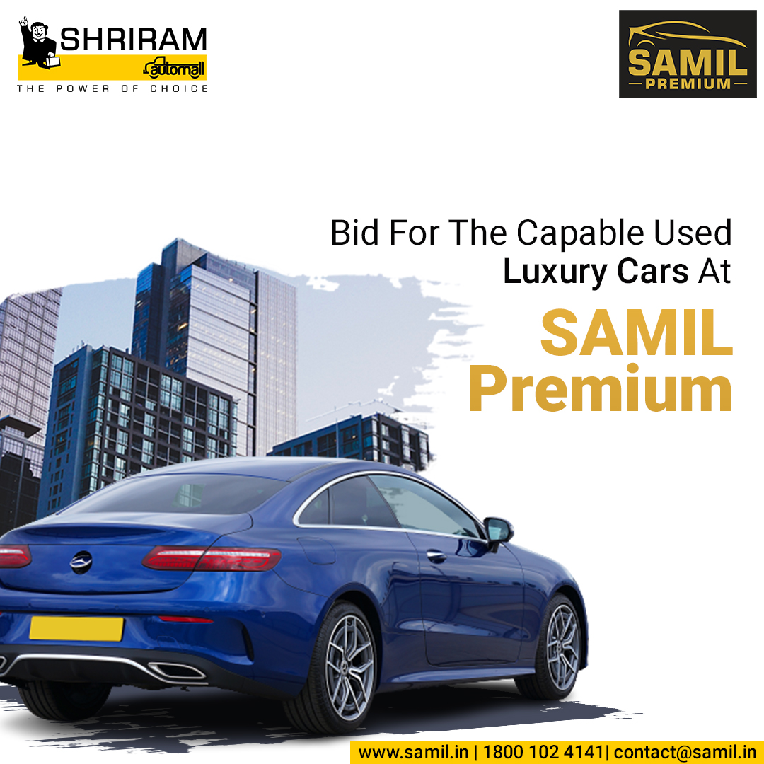 Bid for capable used luxury cars through SAMIL Premium auctions. Now come out of ordinary and improve your standard with pre-owned luxury car at great value with SA#proudsamilian 

Send us your query - l.samil.in/46P9Osps

#UsedVehicles #UsedEquipment #PhysicalAuction #Samil