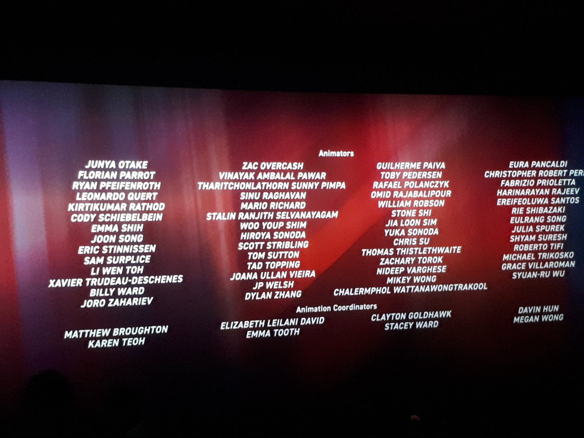 Being there for opening night of #SpiderVerse will be an experience I'll never forget! People absolutely loved it, so much cheering and laughter throughout, so proud of all the work the team put into it, what a feeling being a small part of something so great!