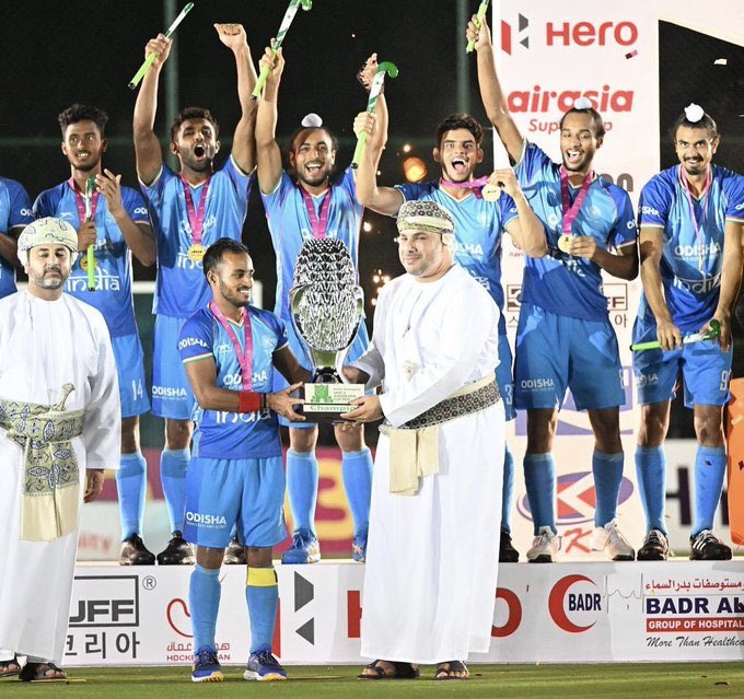 Amazing news to start the day. Our jr Indian Men’s team have beaten Pakistan  2-1 to lift Men’s Junior Asia Cup 2023 trophy. Congratulations to the entire Team India and support staff. #TeamIndia #JuniorAsiaCup