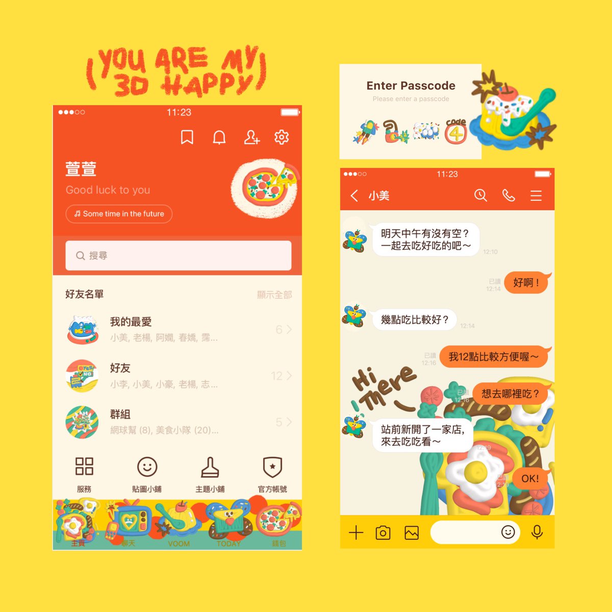 Theme 🚣🏽‍♂️✳️! 🧀 วาดไว้นานเพิ่งมีเวลามาโปรโมทค้าบบ ฝากน้องๆ ด้วยน้าา คลิกลิงก์ได้เยย store.line.me/themeshop/auth…