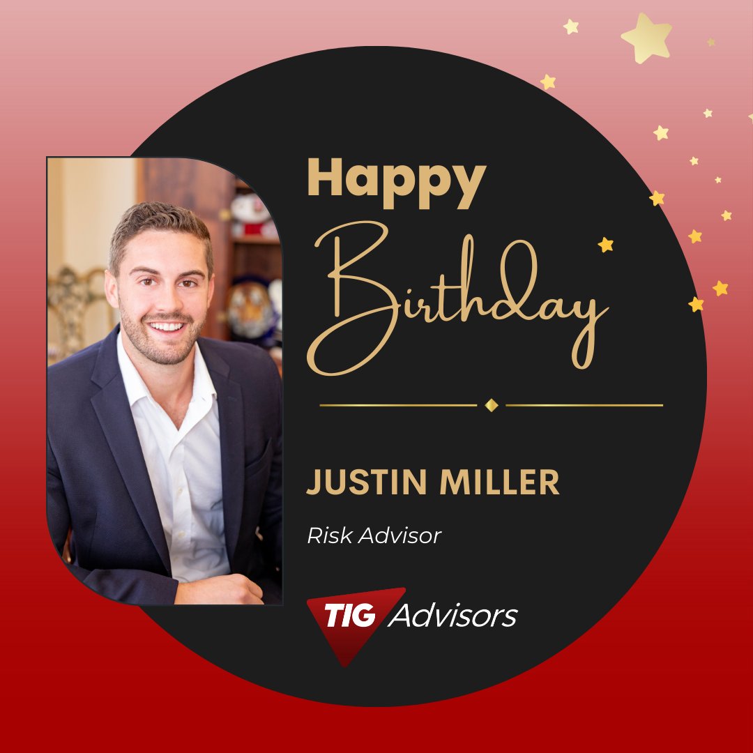 Happy Birthday Justin Miller!

Justin is a Risk Advisor in our Columbia Office. We are happy to have Justin as part of our family at #TeamTIG. We hope you have a very special day!
#CelebratingYou #TIGCares