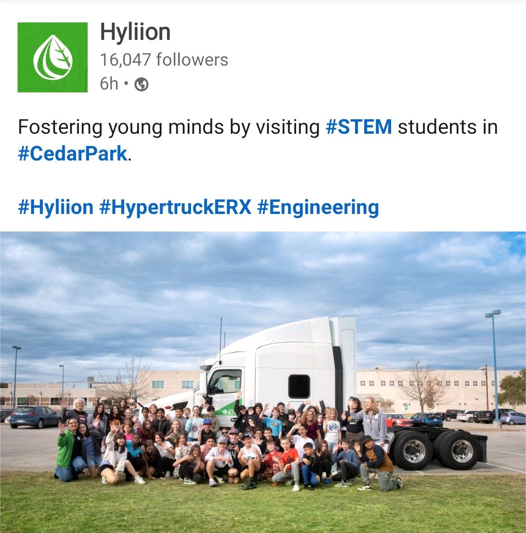 🧠 @Hyliion fostering young minds by visiting #STEM students in #CedarPark