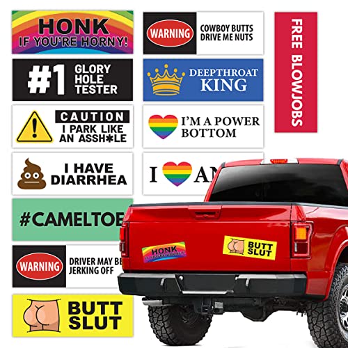 Funny Prank Magnet Bumper Sticker 12-Pack- Magnetic Bumper Decal Bumper Magnets Pranks for Adults Joke Waterproof Dirty Truck Sticker Car Sticker... - amazon.com/dp/B09WLZ23G5?… #funnymugs #offensivegifts #etsy