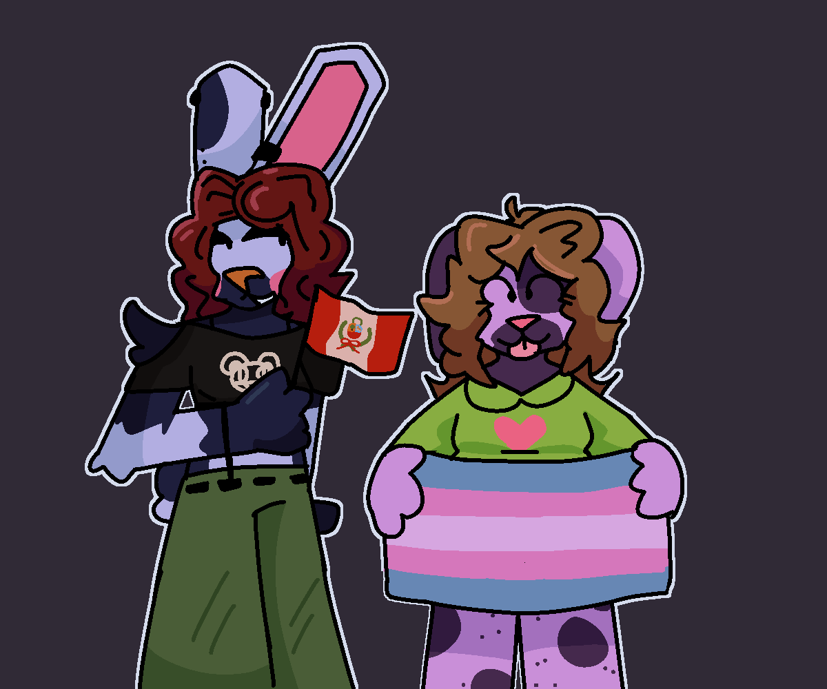 Happy pride month from Willow and Rose!