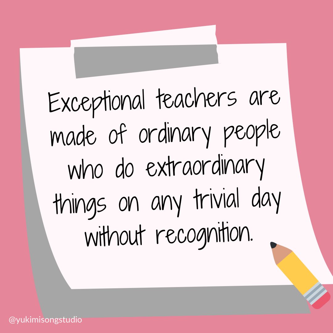😎Happy #June and happy Thursday!

#Exceptionalteachers are made of #ordinarypeople who do #extraordinary things on any trivial day without recognition.

#pianoteachers #musicteachers #musiceducators #pianist #pianostudio #pianolessons #piano #ordinarypeople #commonpeople
