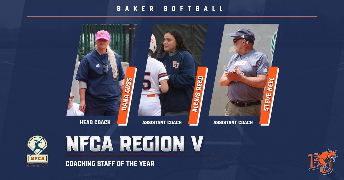 BakerAthletics's tweet image. SB: Softball Staff Named NFCA Region V Coaching Staff of the Year! #BakerBuildsChampions

bakerwildcats.com/sports/sball/2…