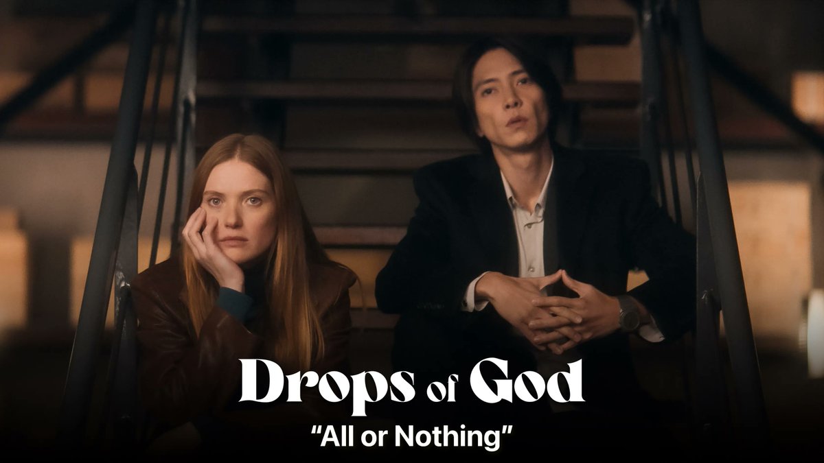 The season 1 finale of #DropsOfGod is out now on #AppleTVPlus.

“All or Nothing” (S1, E8)

The drama series stars #FleurGeffrier & #TomohisaYamashita.