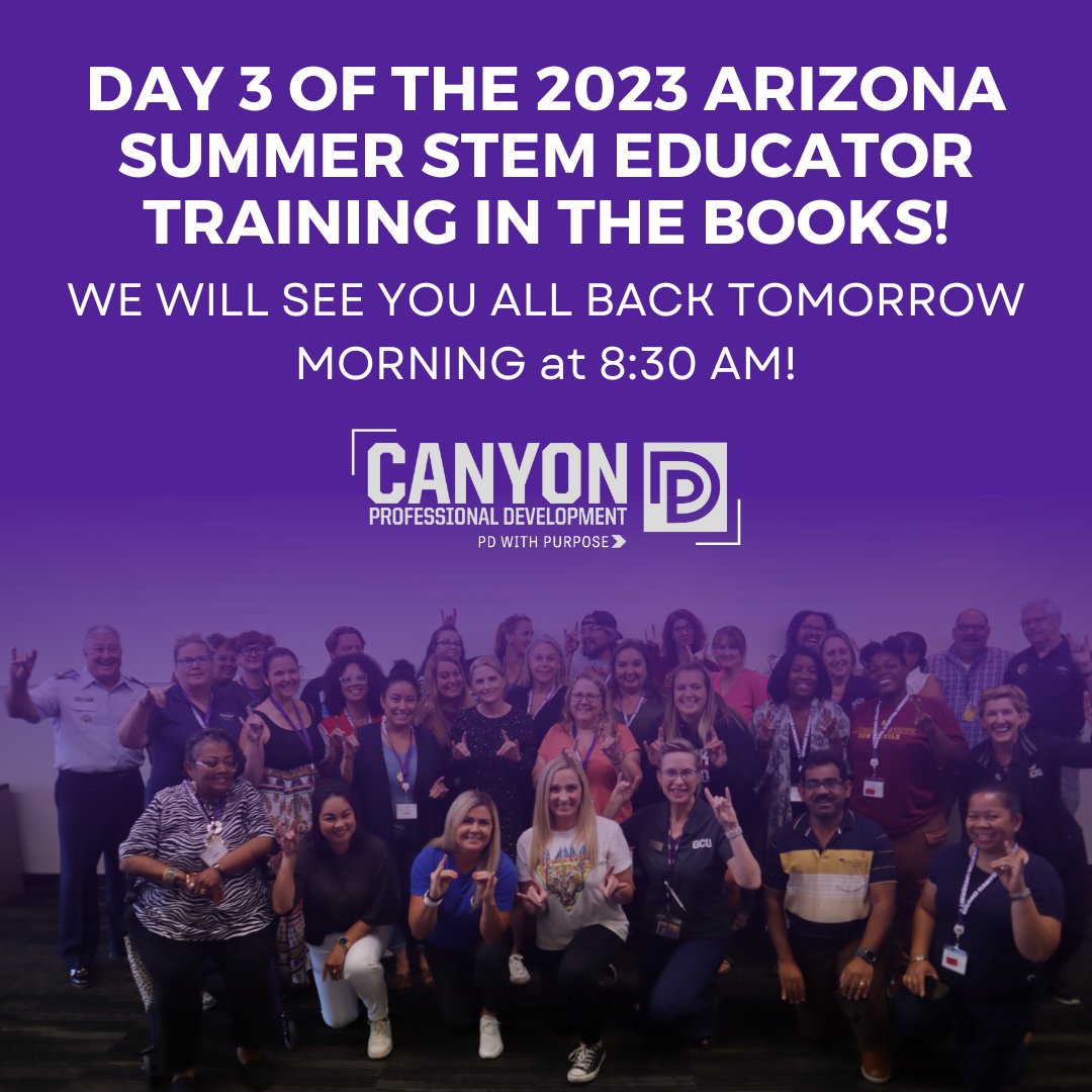 GCUk12ed's tweet image. Today, ASSET teachers learned about real-world math and how to apply it in their classrooms. Thank you to all the teachers for coming ready to learn and play with purpose! #K12STEM #STEM #AZSTEM