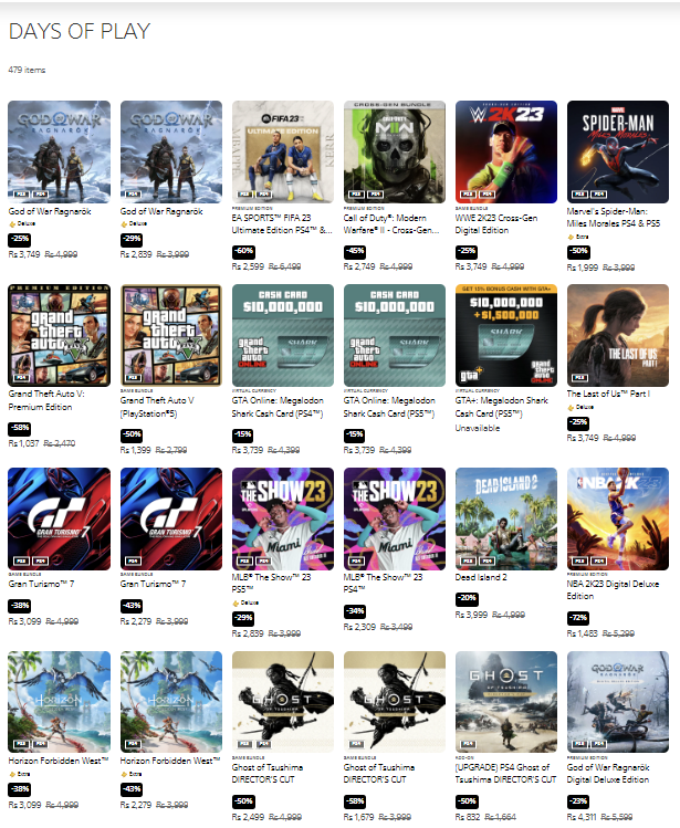 VinayakSoni07's tweet photo. Days of Play Sale is LIVE!!! 😍
PS Store and PS+ Deals Teaser!
Video Coming Shortly!
#DaysofPlay #DaysofPlaySale #PS4 #PS5 #PS5India #India https://t.co/5xiA4f8kGW