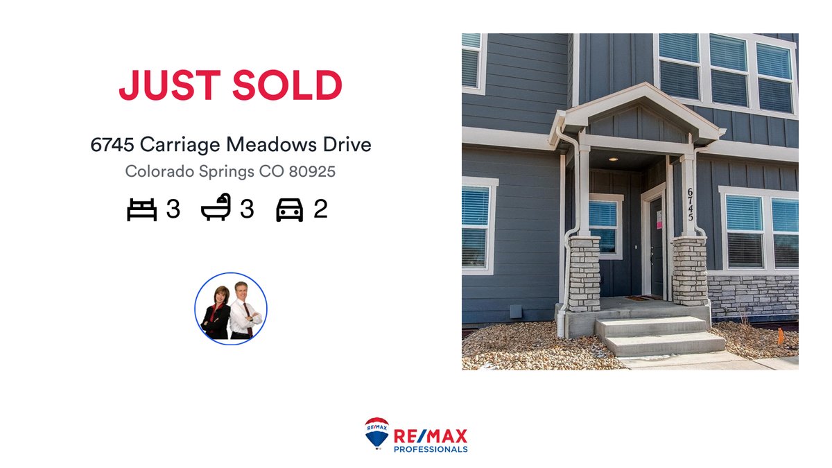DougJamesRemax's tweet photo. 🛌 3 🛀 3 🚘 2
📍 6745 Carriage Meadows Drive, Colorado Springs, CO, 80925

My latest sale on RateMyAgent.

https://t.co/wsSchfSEdK

...
#ratemyagent #realestate #REMAX_Professionals https://t.co/PHSBRmuQ4g