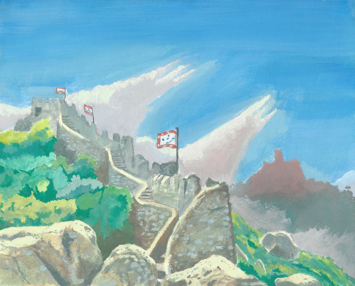 Painting from my visit to the Castle of the Moors in Sintra, Portugal.
A beautiful place filled with atmosphere and amazing views.
#castelodosmouros #travelart #travelartist #sintraportugal #casein #watermedia #landscapepainting #landscapepainter #culpeperartist #virginiaartist