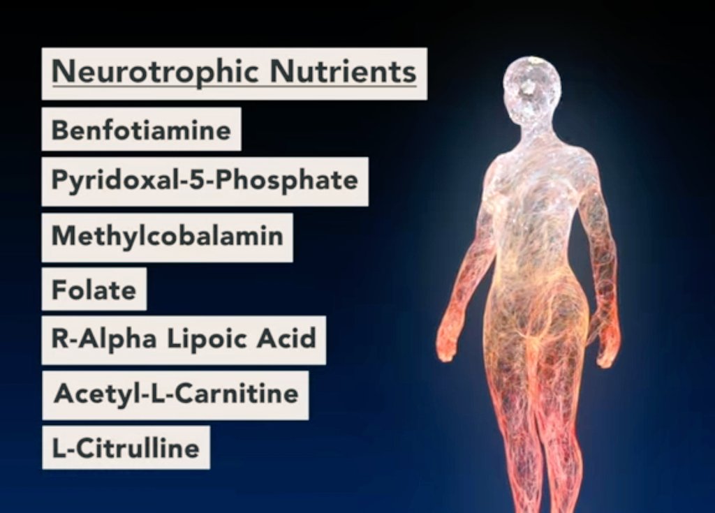 if you or a loved one suffers
#neuropathy/#nervedamage;

I strongly recommend researching these listed ingredients,

especially #Benfotiamine 
&
R-Alpha Lipoic Acid 
(➡️make sure it has the 'R')

This photo is from youtube video:
youtu.be/opvpUdXZd14