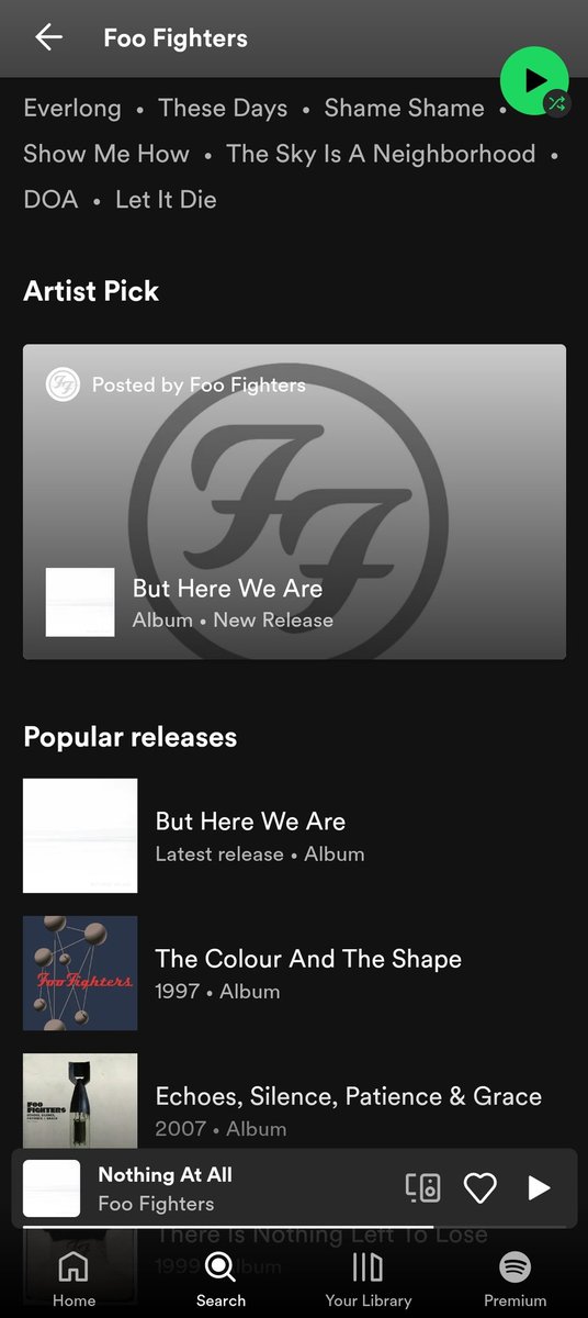 Today's the day!! <a href="/foofighters/">Foo Fighters</a> #buthereweare