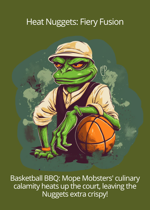 mope_mobsters's tweet photo. ✨ Heat Nuggets: Fiery Fusion ✨

#MopeMobsters wishes all the best to #HEAT and #Nuggets for the #NBAFinals 🏀🗑️

#AaronGordon #justlaunched #defigem #bsc #bscgemalerts #bscgems #x1000gems #Crypto #memecoin https://t.co/mbmxZor1E9