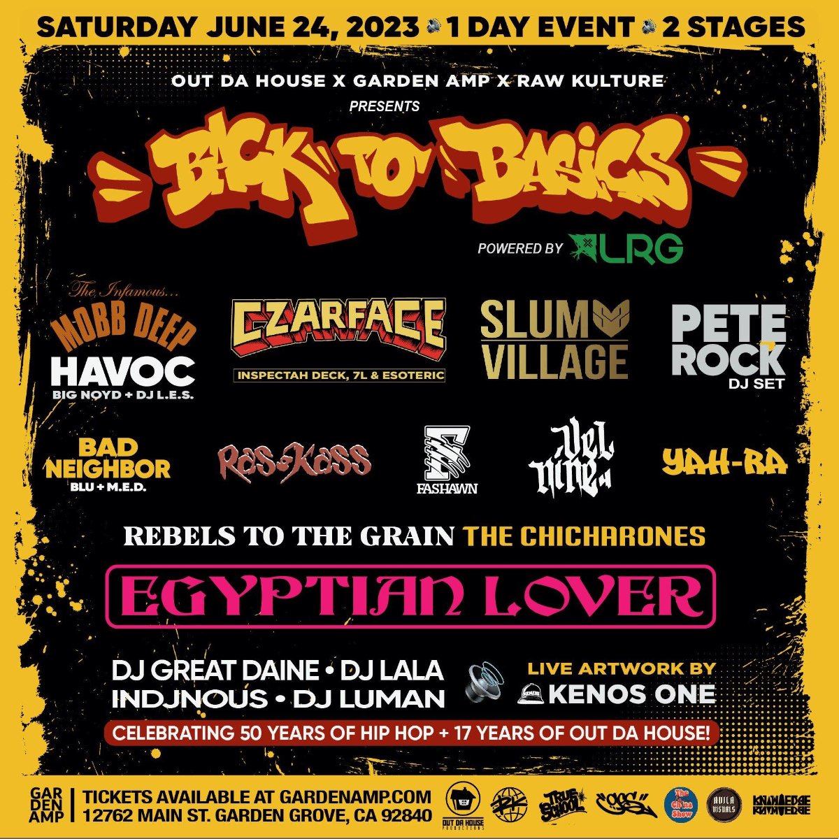 BAD NEIGHBOR LIVE SHOW @ BACK 2 BASICS 6/24 !!! performances by @peterock @mobbdeephavoc @slumvillage @INSpectahDECKWU @RasKass @fashawn @VelTheWonder @Yah_Creates @MEDa4OX & the great @thegyptianlover !!! See y'all there