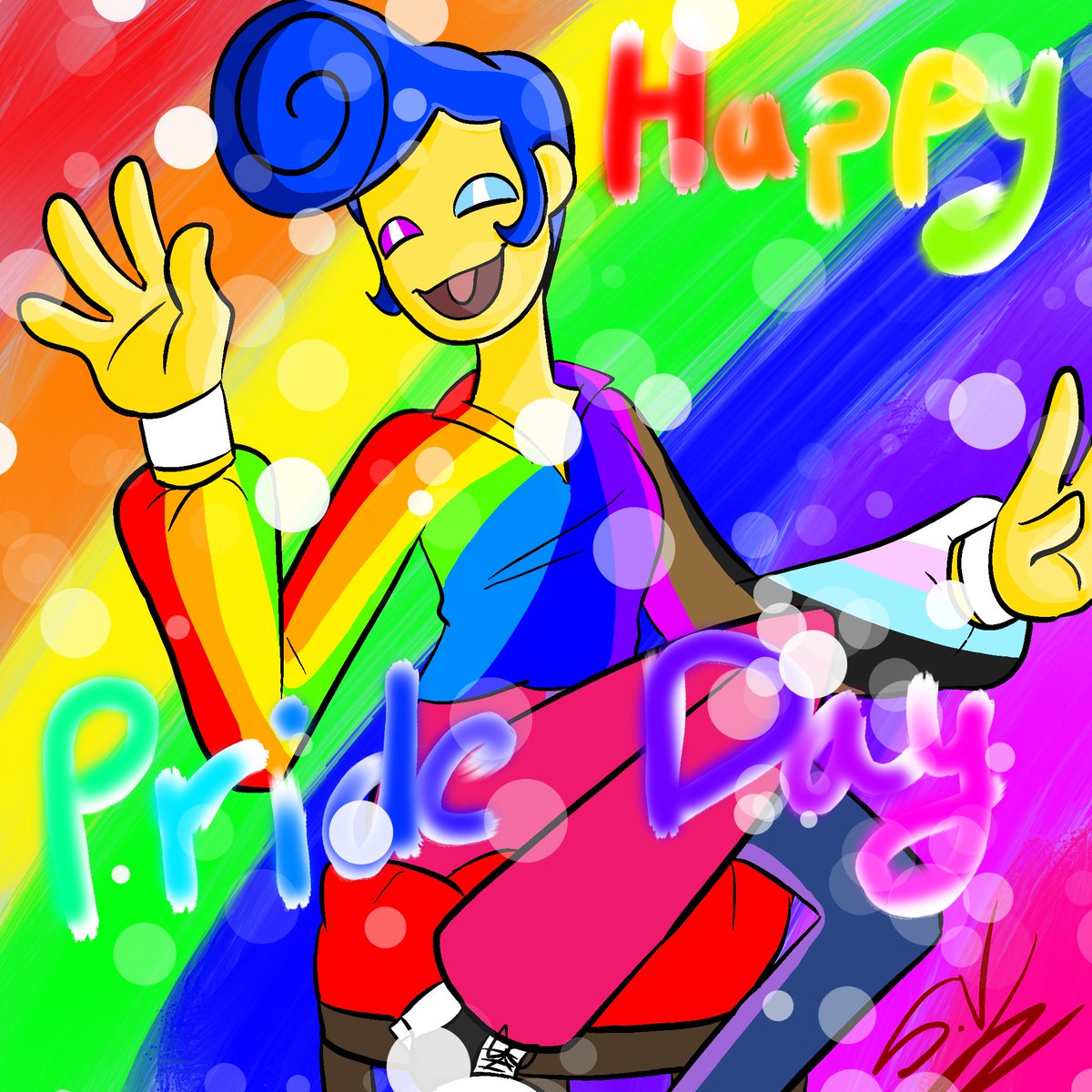 Happy Pride Day! 🏳️‍🌈 #WallyDarlingfanart #WallyDarling #prideday