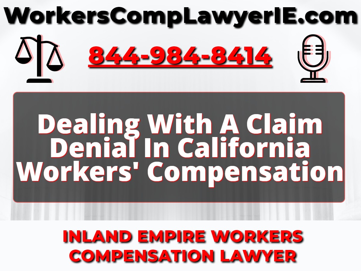 👩‍⚖️🚫⚠️ Understanding how to deal with a claim denial in the California Workers' Compensation system is crucial. Check out this insightful article that can shed light on the process! #WorkersCompensation #ClaimDenial #CaliforniaLaw #KnowYourRights #LegalAdvice 🌐  ...