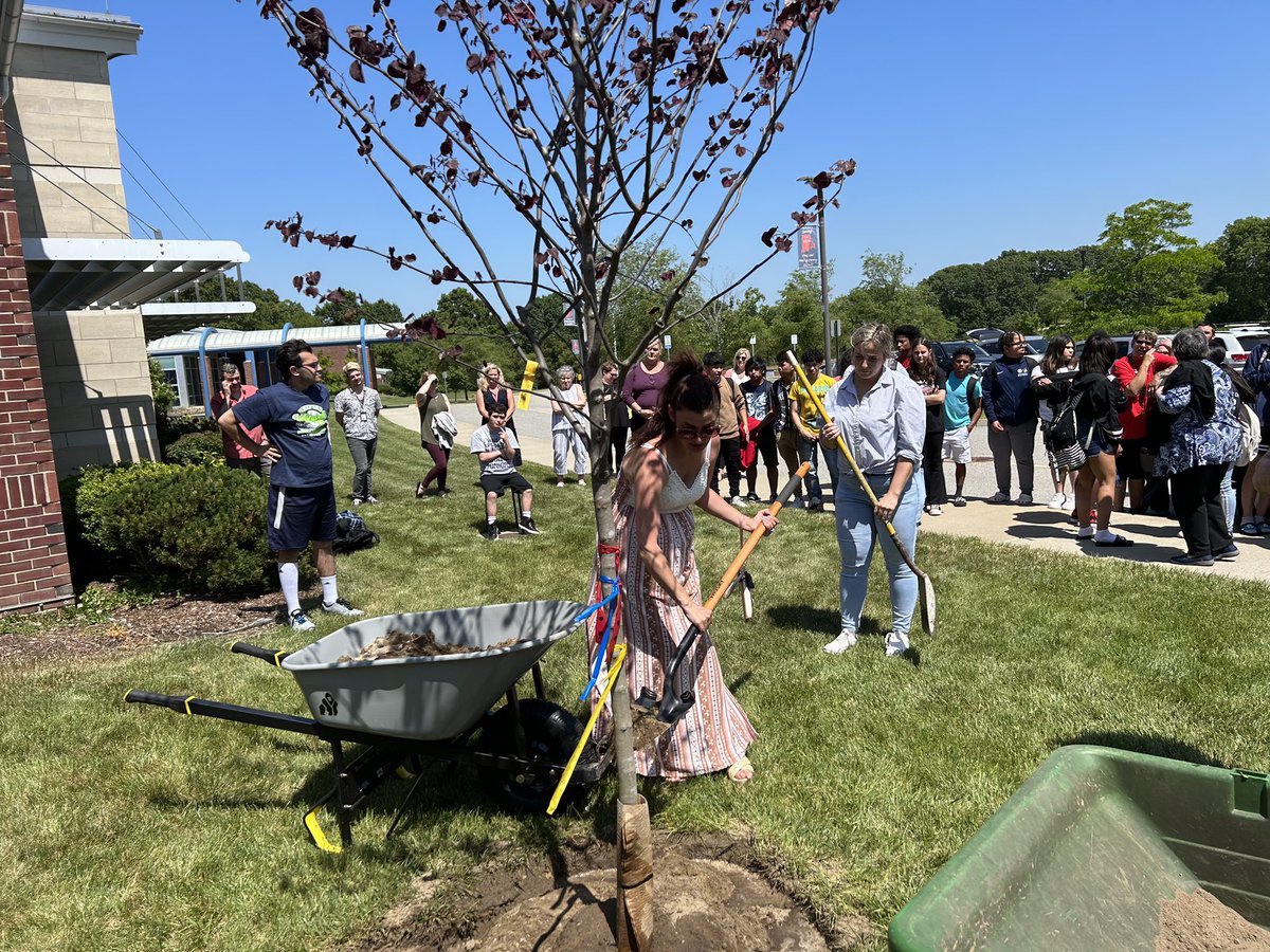 Today the Ferreira family joined with our school community as RISD gathered to plant a Redbud tree in Suzy’s memory.