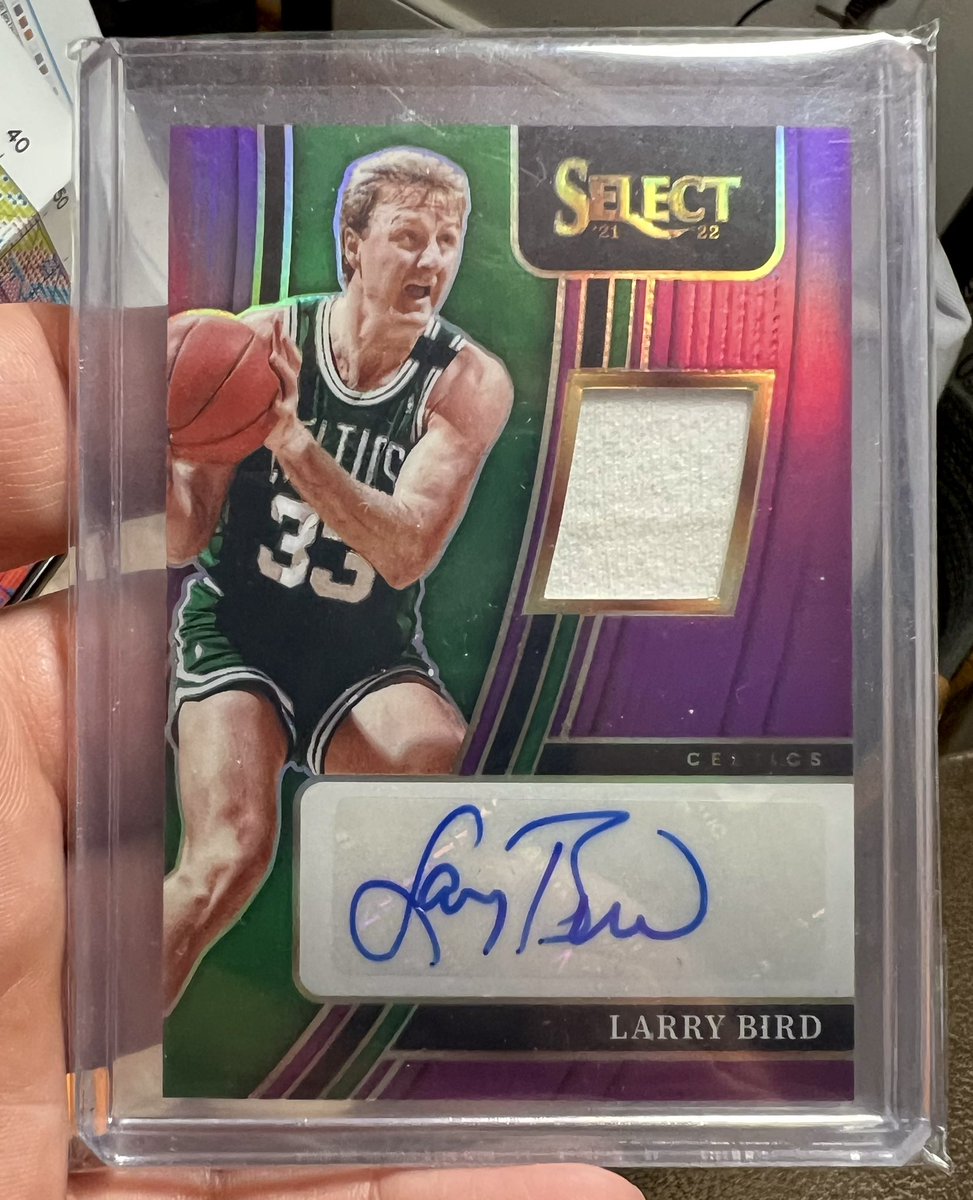 Added a fantastic new Larry Bird to the PC today! One of my childhood hero’s growing up! #nba #larrybird #celtics #thehobby