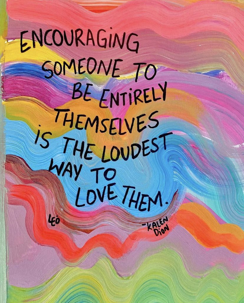 Thanks <a href="/ms_bacz/">Julie Baczynski</a> for sharing this beautiful quote. This one will stick with me 🤍 #pride #beyou #inclusion