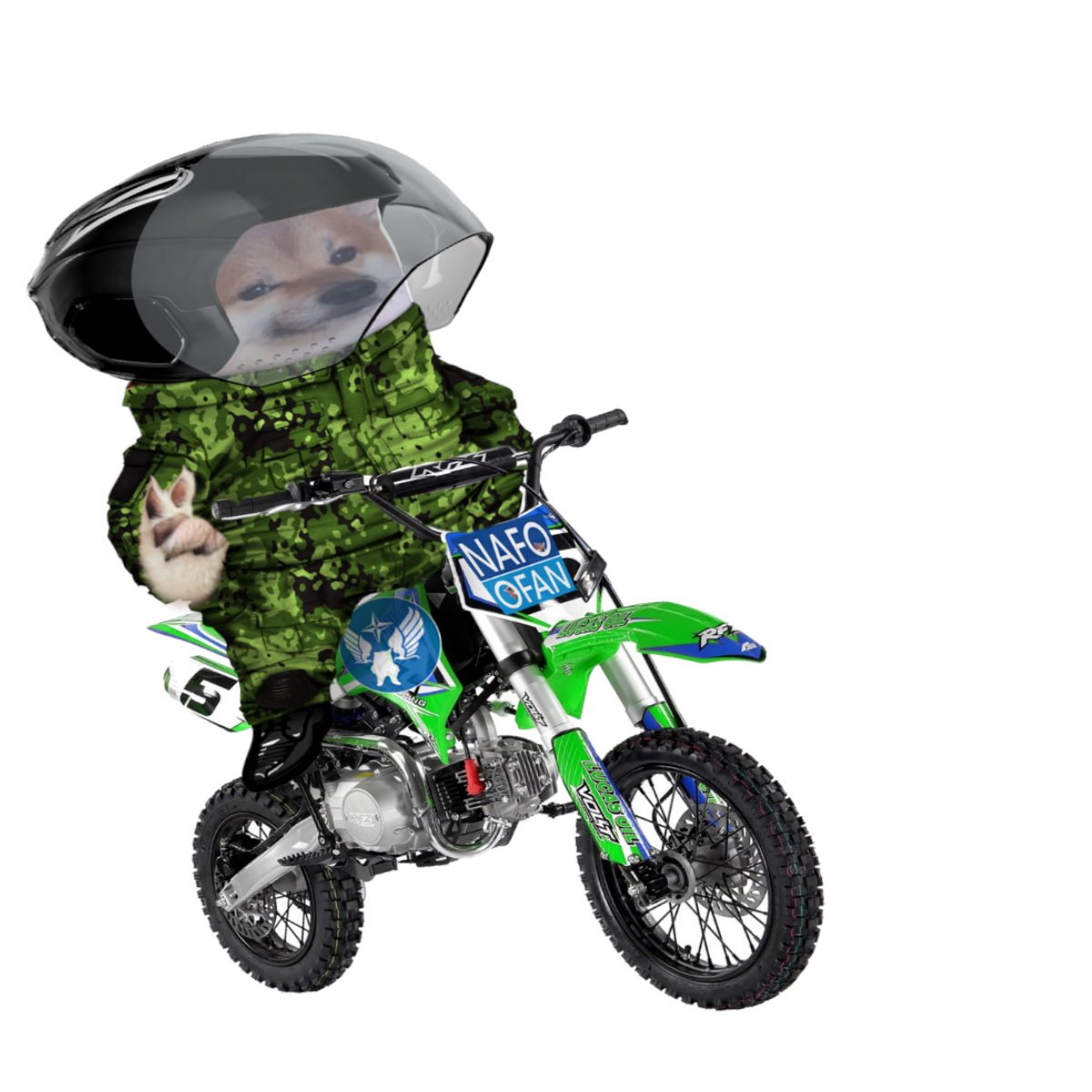 Email request for a green, dirt bike fella
#NAFO #NAFOfella #NAFOExpansionIsNonNegotiable