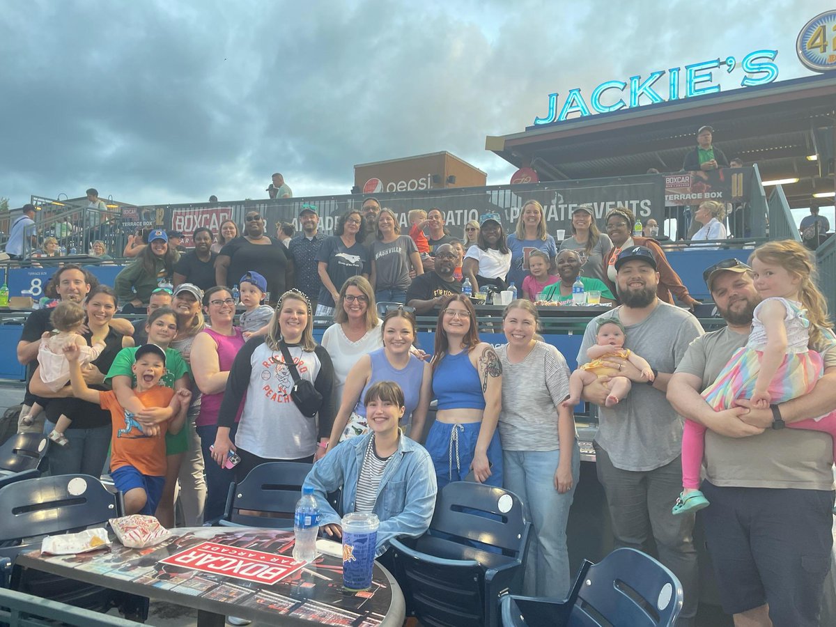 Such a great staff outing tonight <a href="/DurhamBulls/">Durham Bulls</a>! I'm proud to be wrapping up the school year with all of these awesome educators! Looking forward to more great events in the coming year. #2ndFamily #sportsball #GoBulls