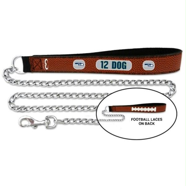 Seattle Seahawks 12th Dog Football Leather and Chain Leash staygoldendoodle.com/products/zmgwc…
 #leashes #dogcollar