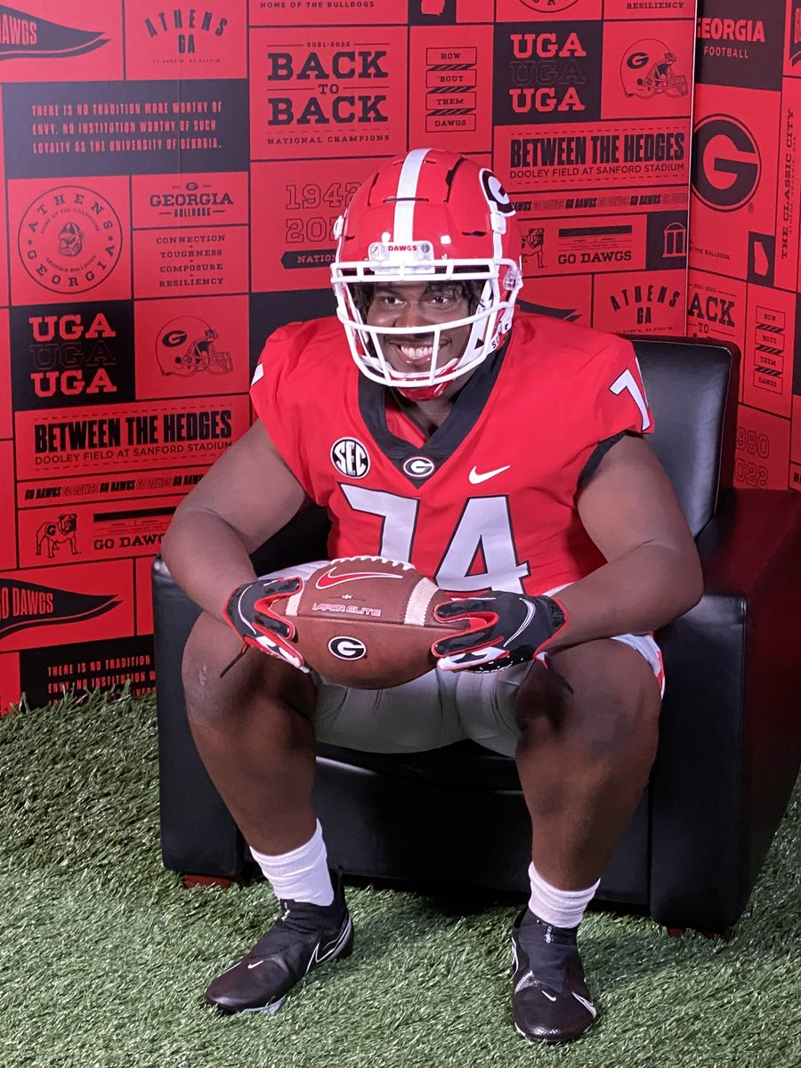 Thank you <a href="/KirbySmartUGA/">Coach Kirby Smart</a> <a href="/SSearels/">Stacy Searels</a> <a href="/TravionScott/">Tray Scott</a> <a href="/AmourManrey75/">Manrey Saint-Amour</a> <a href="/dltough_8/">Dayton LeBlanc</a> for inviting me down to he prospect camp. I had an excellent time showing my abilities. <a href="/Nrenna/">Neal Renna</a> <a href="/R2X_Rushmen1/">Larry A. Johnson</a> <a href="/CoachJohnson64/">Colin Johnson</a> <a href="/Coach_DeBo46/">Coach Winston DeLattiboudere III</a> <a href="/CoachChris_Roll/">Coach Chris Roll</a> <a href="/CoachSethPrice/">Seth Price</a> <a href="/CoachK_Bell/">Kelvin Bell 🦍</a> <a href="/DLineGURU/">Coach AL Davis</a>