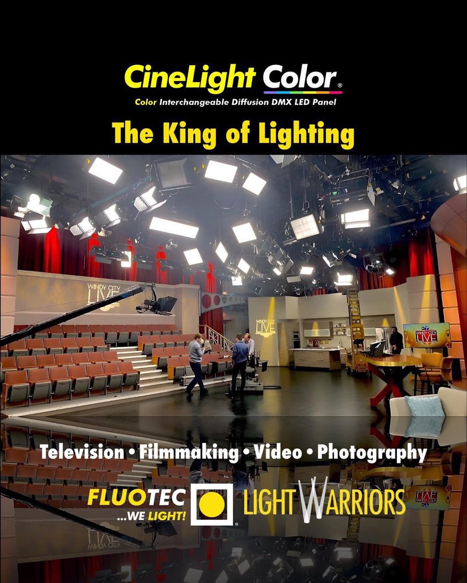 The ABC 7 Chicago Studios with <a href="/Fluotec/">FLUOTEC GLOBAL</a> lighting 
abc7chicago.com/windycityweeke…

#FLUOTEC #lightwarriors #welight #Broadcast #Television #mediaproduction
#studio #studiolighting #streaming #chicago #windycity #windycitylive #cinematography #filmmaking #contentcreation #lightingtips